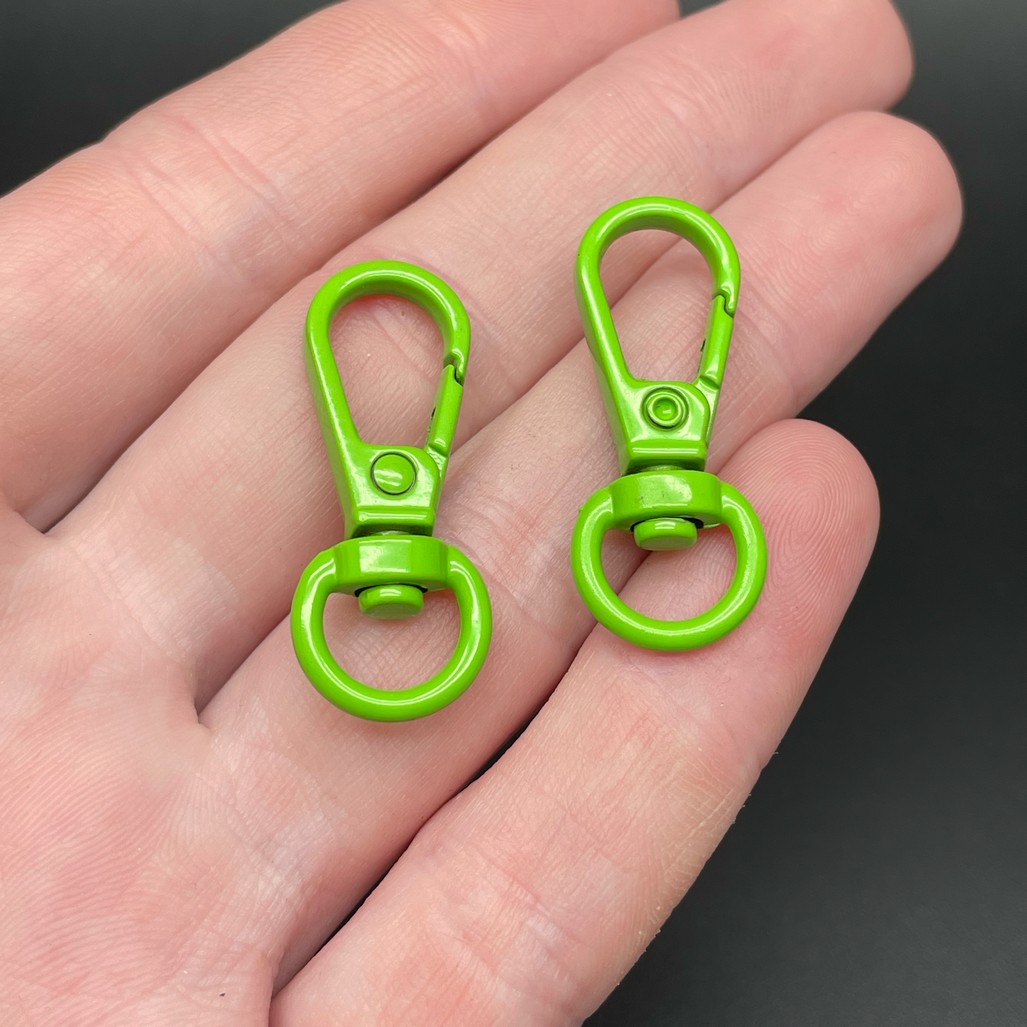 11,5*31,5мм , Замок крупный зеленая эмаль 