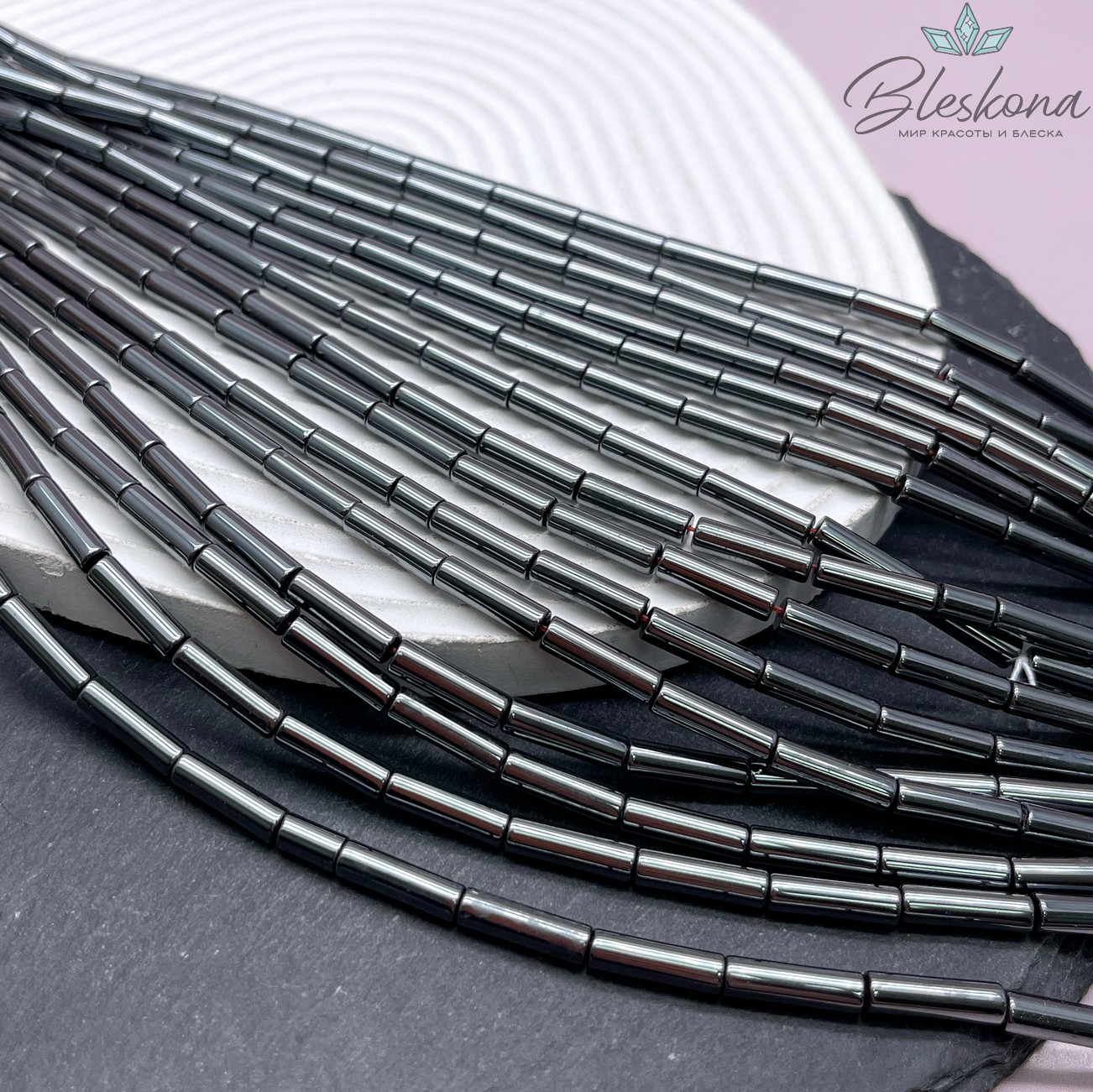 13*4 мм Гематин имитация, трубочки