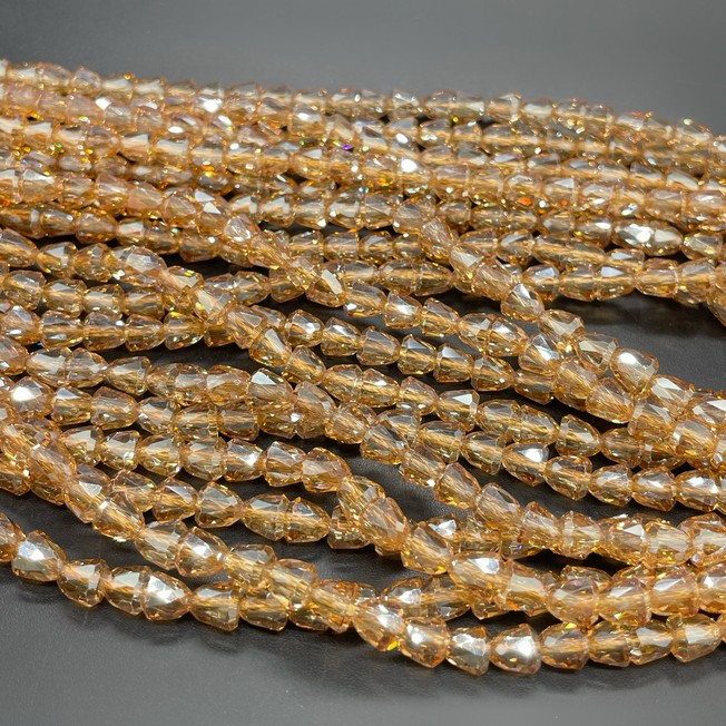 6 мм Стекло Lux,колокольчик, цвет персиковый