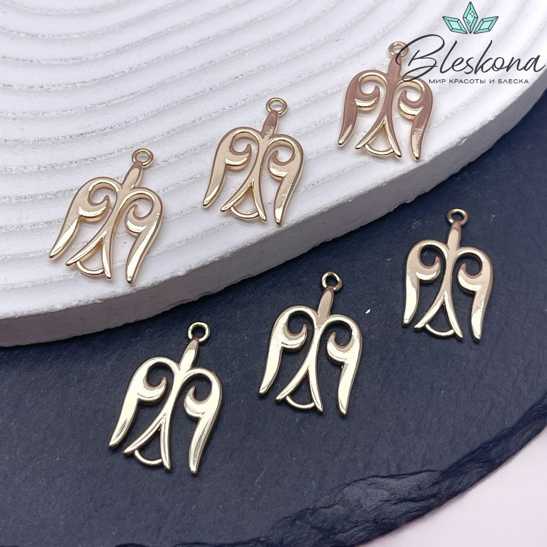 23*14,5 мм Цвет золото, Коннектор Этно №2