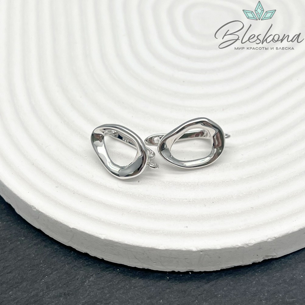 20*13мм Цвет серебро, Швензы Люкс №6