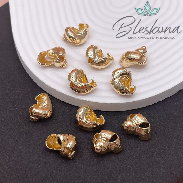 17,5*18 мм Цвет золото, Подвеска Ракушка 