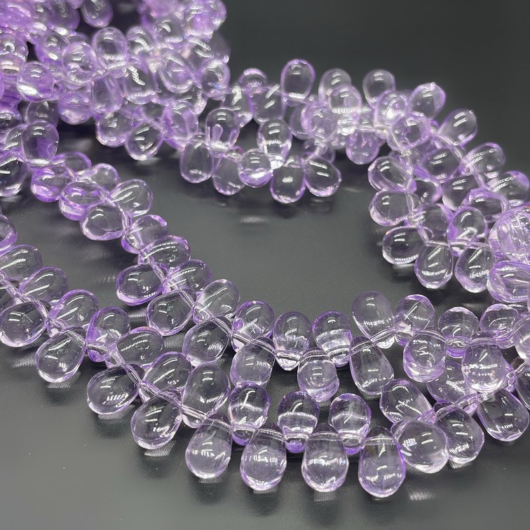 6*9 мм Стекло Lux, капля, цвет фиолетовый