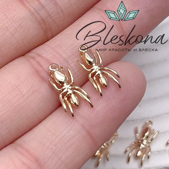 14*6,5 мм Цвет золото, Подвеска Муравей гладкий