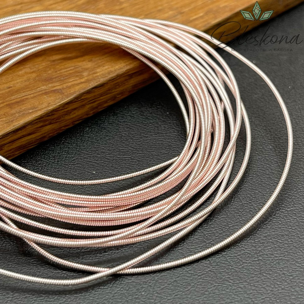 Канитель жесткая 1 мм, Цвет FY-1 уп.5 гр (оттенок розового)