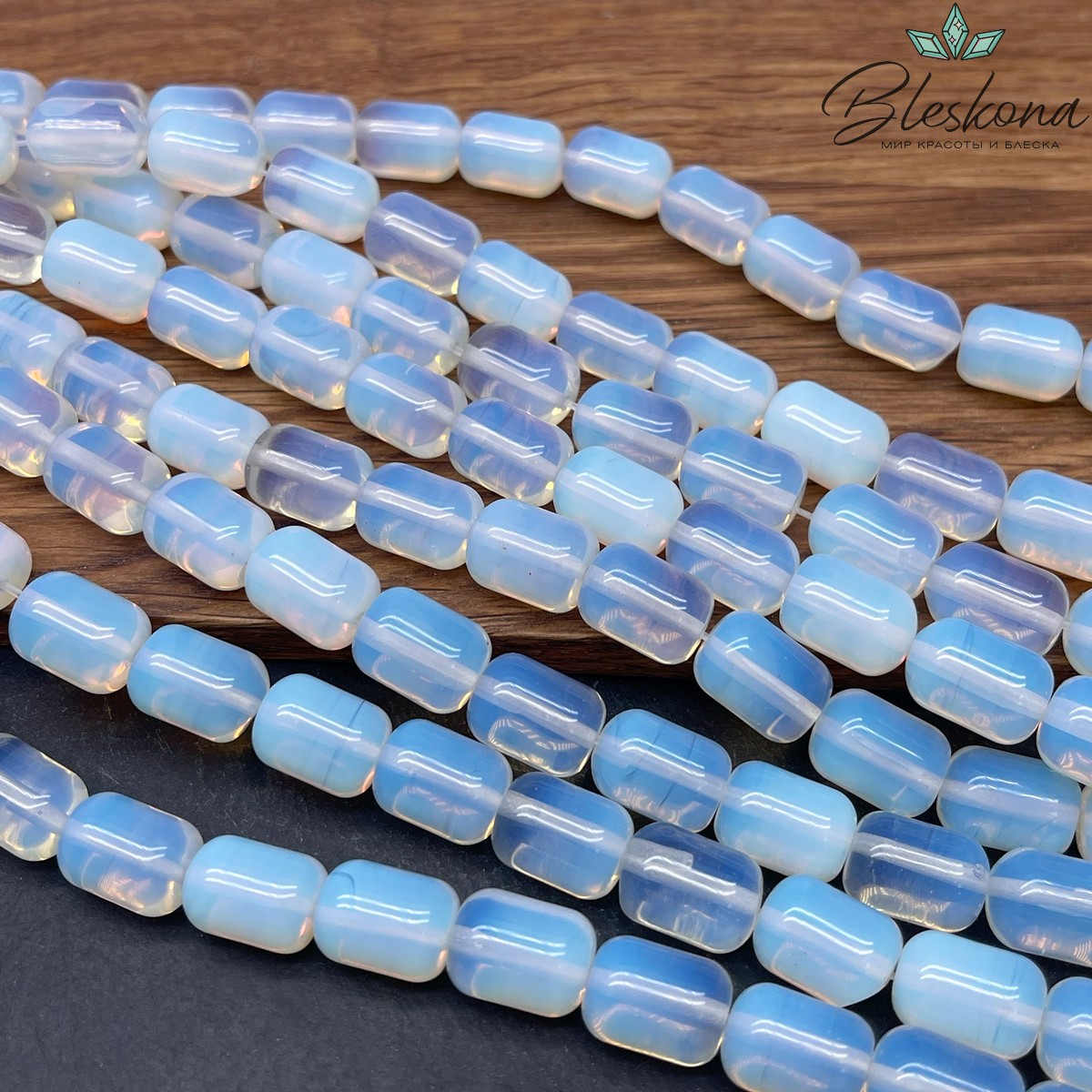 Лунный камень бочата (имитация) 14*10 мм