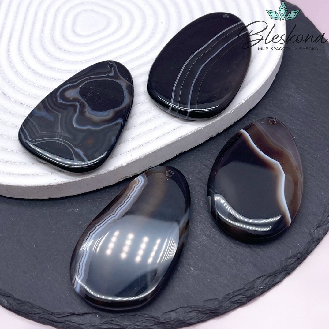 Подвеска фриформ Агат (55-71)*(38-48) мм