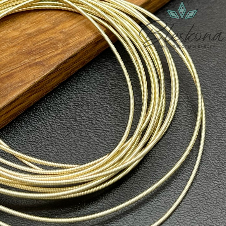 Канитель жесткая 1 мм, Цвет GY-7 уп.5 гр (оттенок золотого)