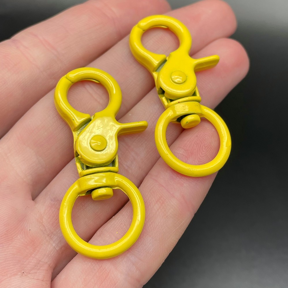 16*45,5мм , Замок крупный желтая эмаль 