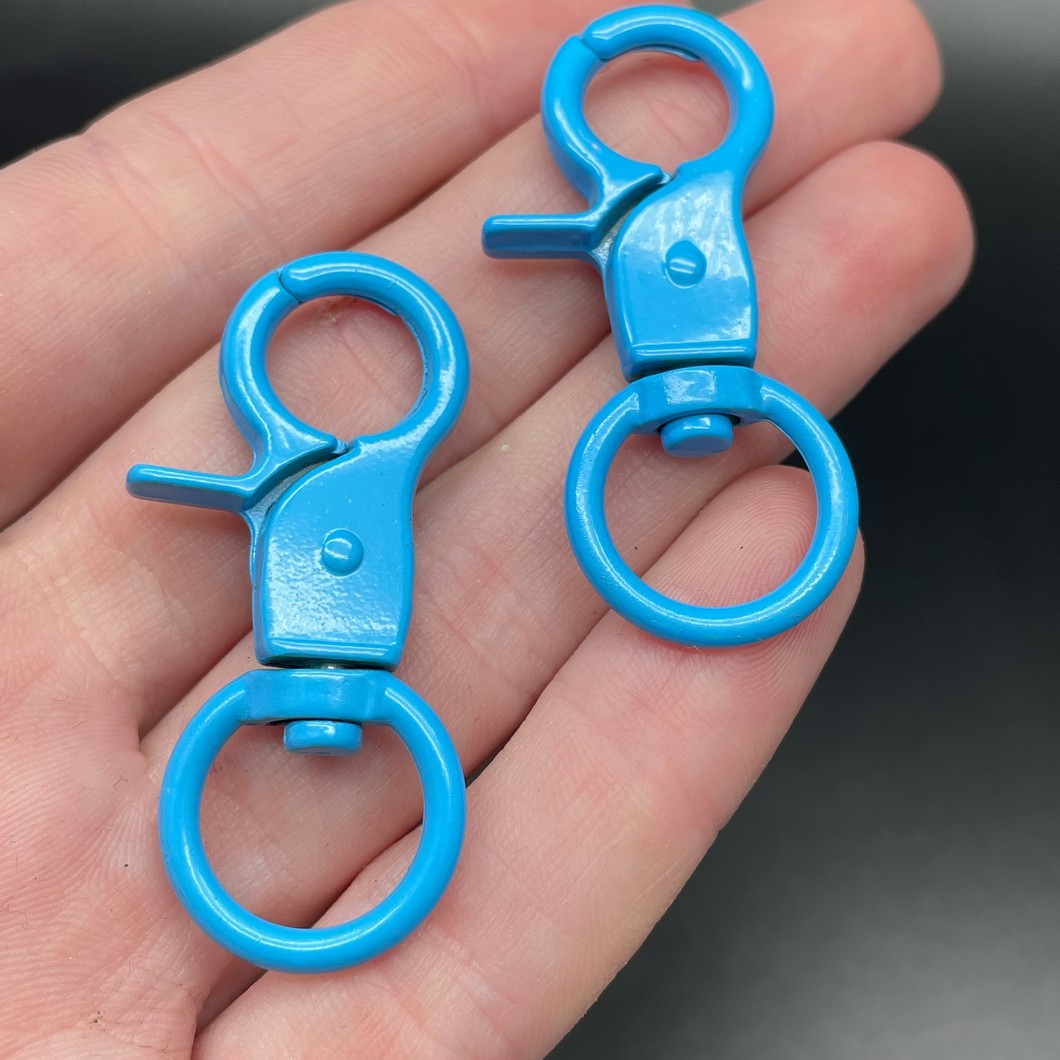 16*45,5мм , Замок крупный светло-синяя эмаль 