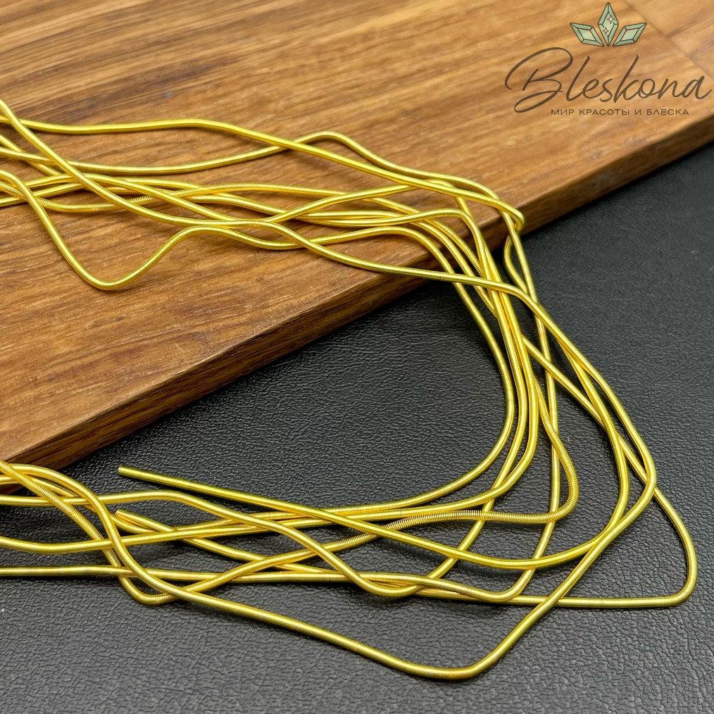 Канитель мягкая матовая 1 мм, Цвет MK-06 уп.5 гр (оттенок золотого)