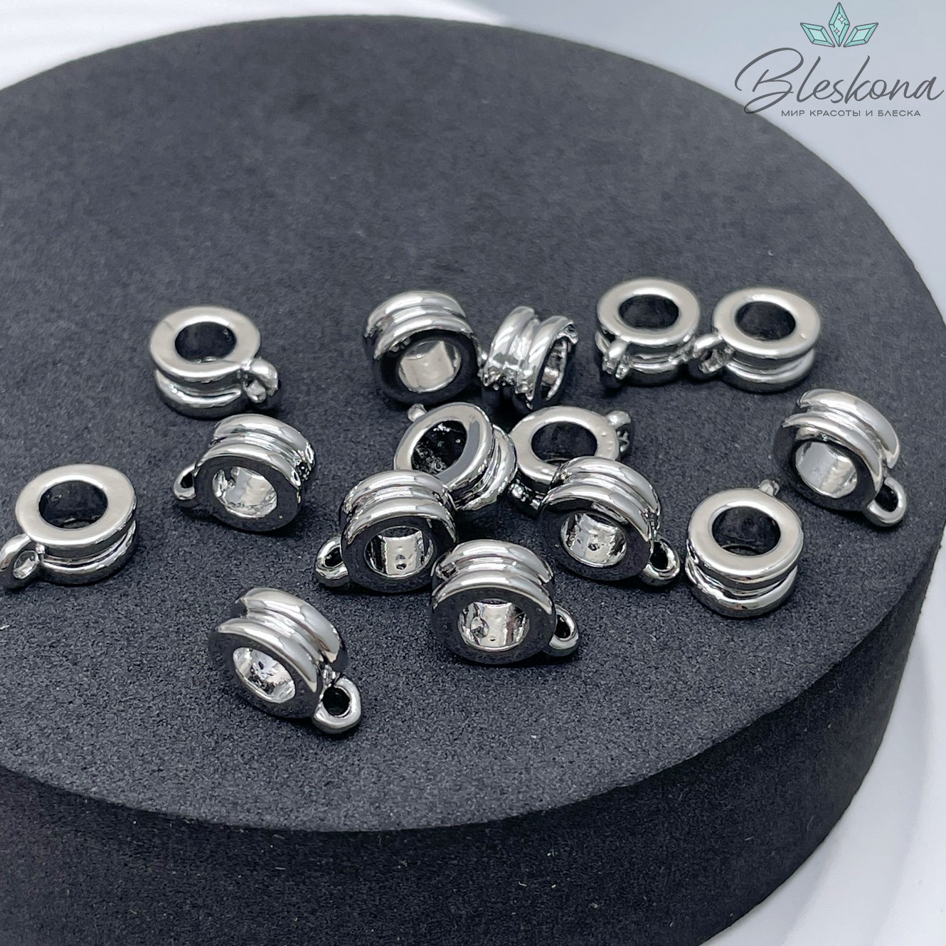 7,5 мм Цвет серебро, Бейл неразъемное кольцо