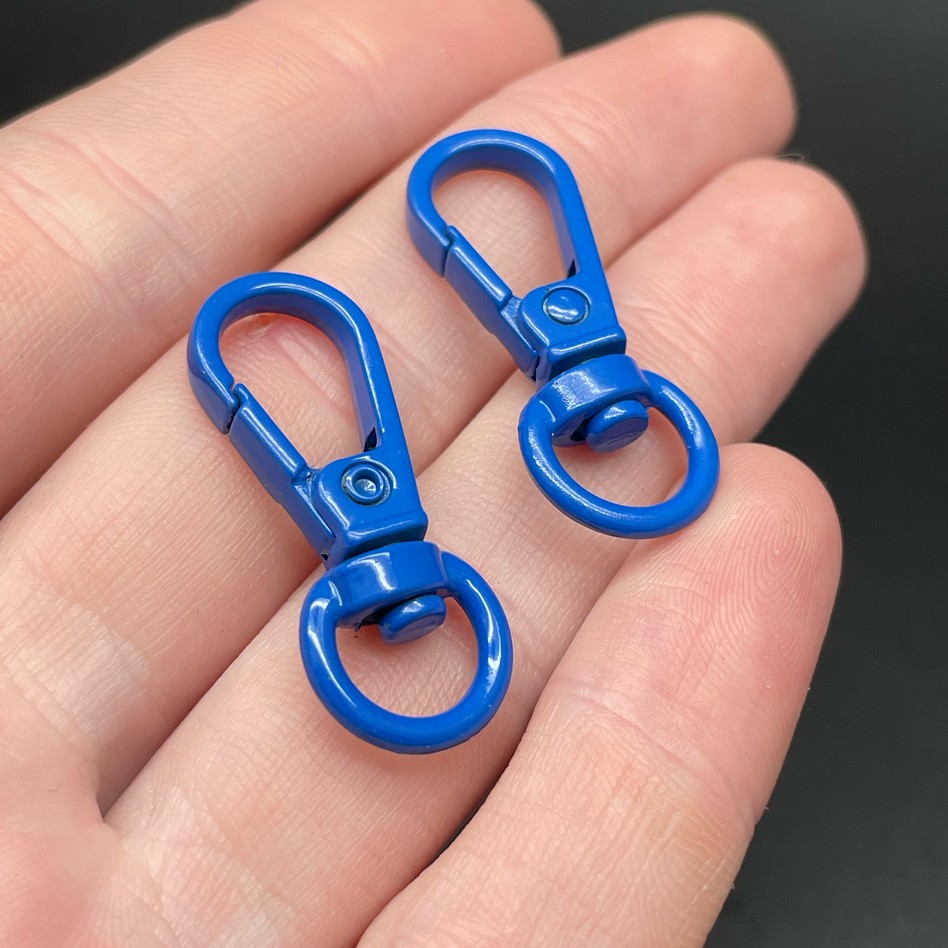 11,5*31,5мм , Замок крупный темно-синяя эмаль 