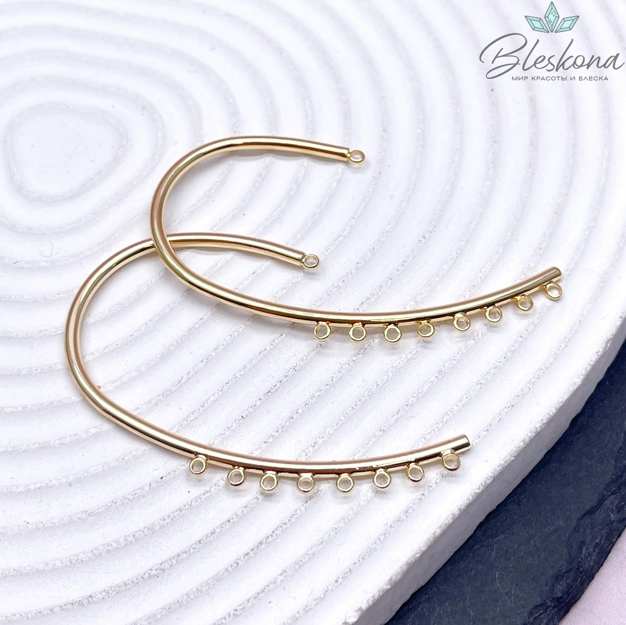 Основы для кафф,цвет золото 55*31 мм