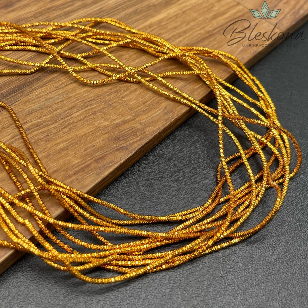 Канитель трунцал 1,35 мм, Цвет MN-10 уп.5 гр (оттенок оранжевого)