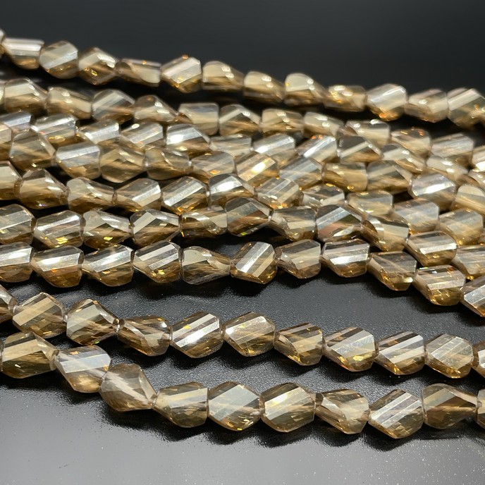 6*7,5 мм Стекло Lux, фриформ, цвет темно- песочный 