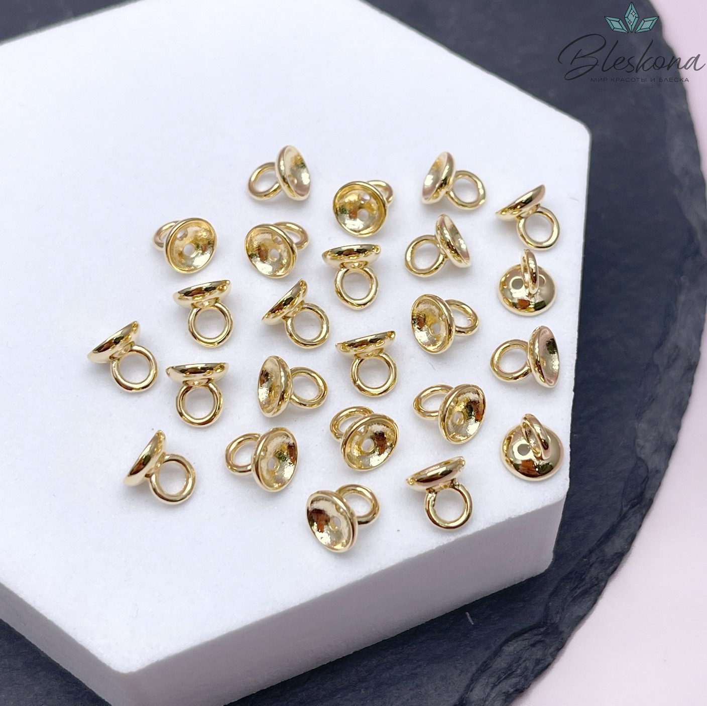 6 мм Цвет золото, Концевик