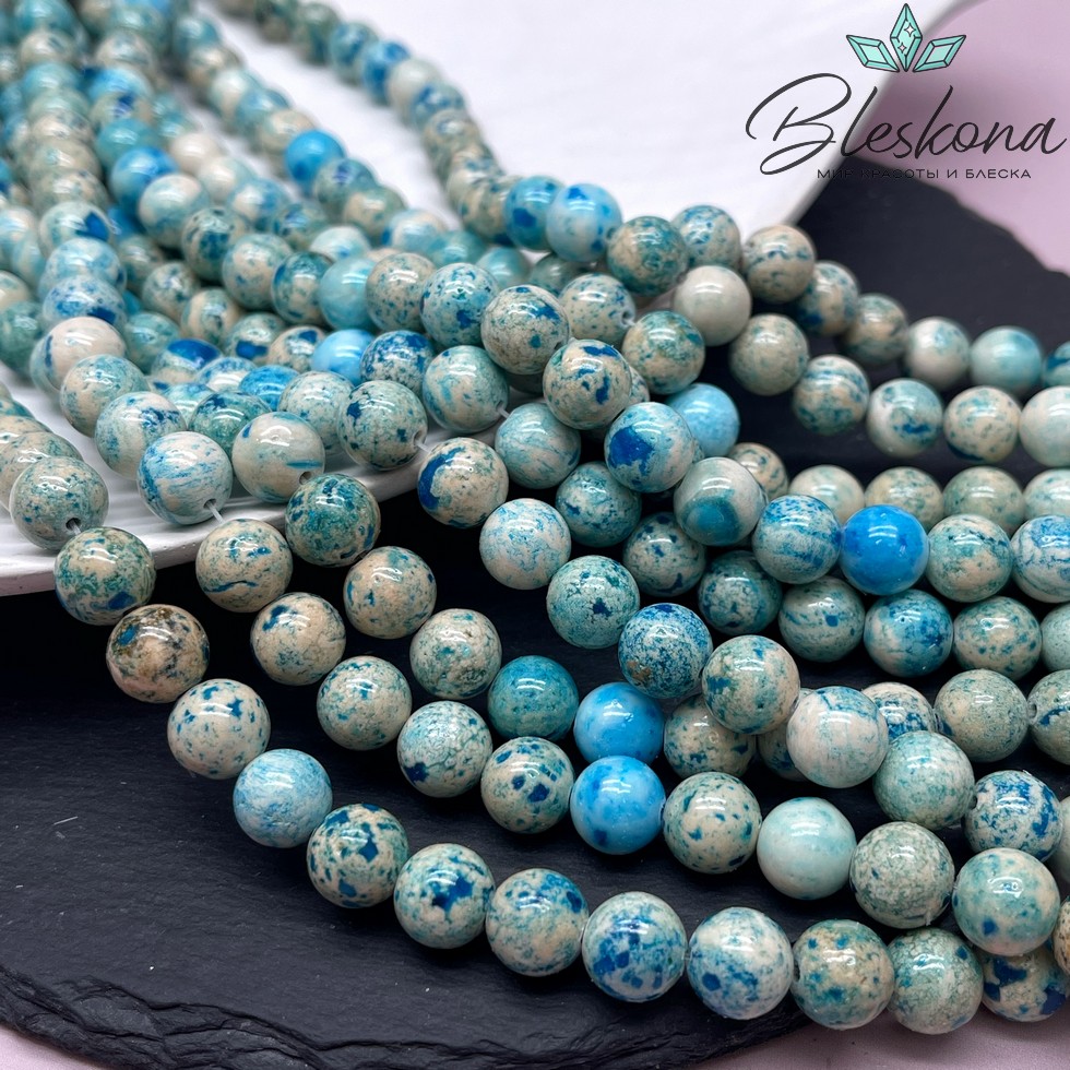 Кальцит голубой тонированный №2 10 мм