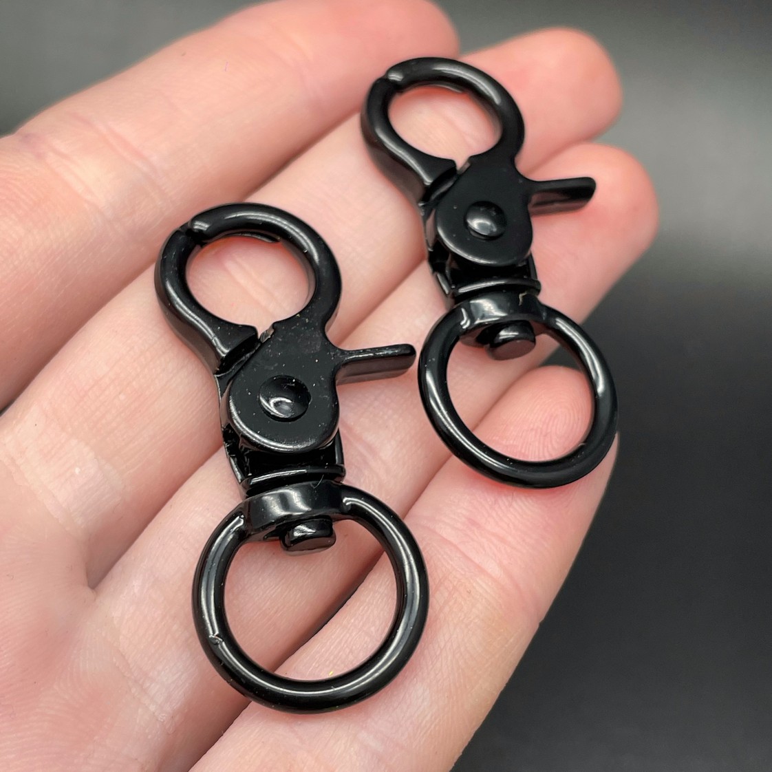 16*45,5мм , Замок крупный черная эмаль 