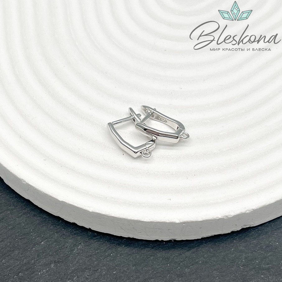 Швензы, цвет серебро 10*15мм Люкс №10 