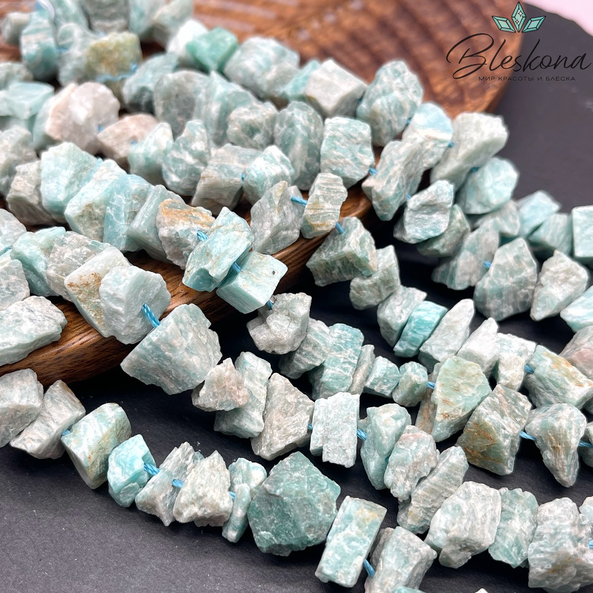 Амазонит куски (6-11)*(10-15) мм