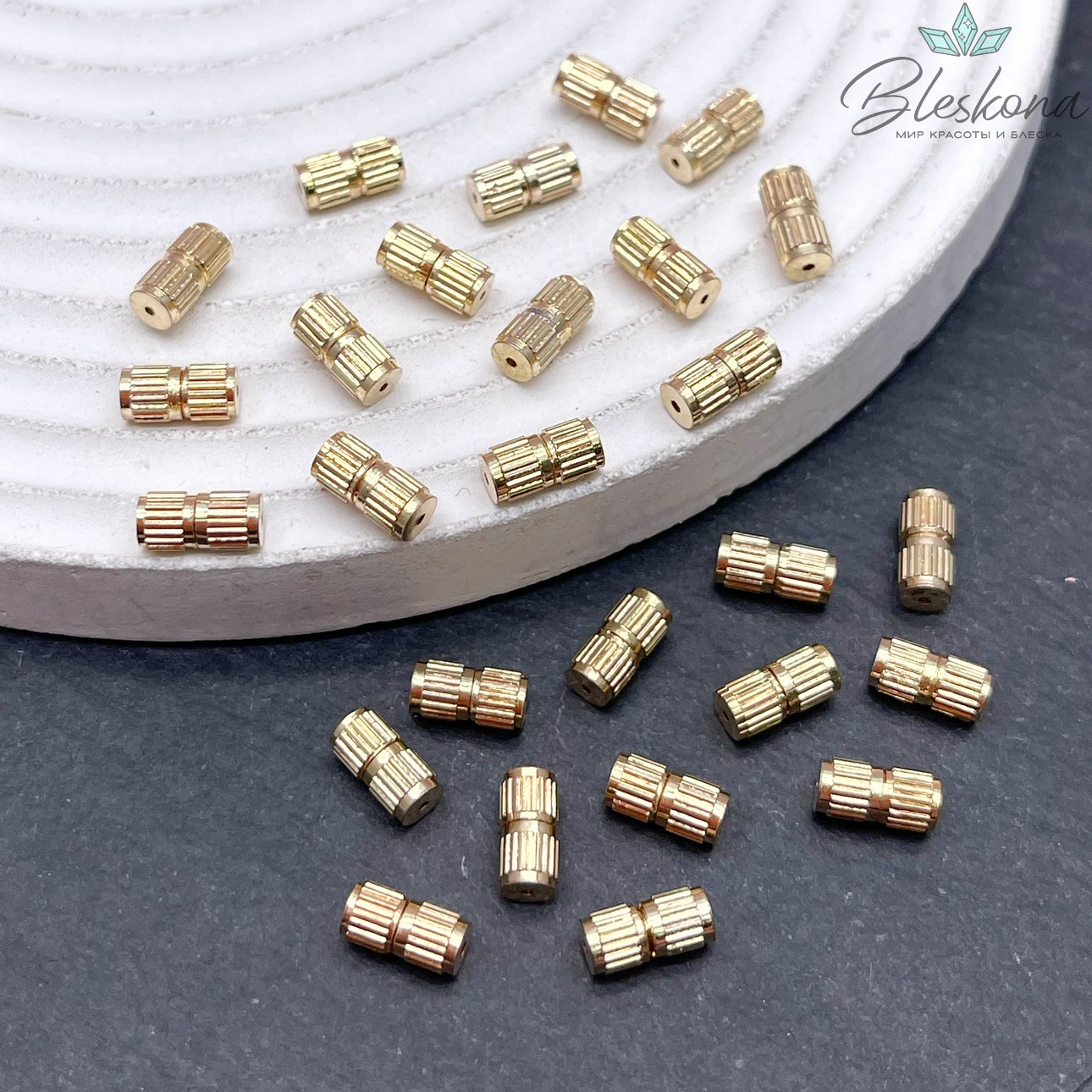 7,5*3,6 мм Цвет золото, Замок Винтовой