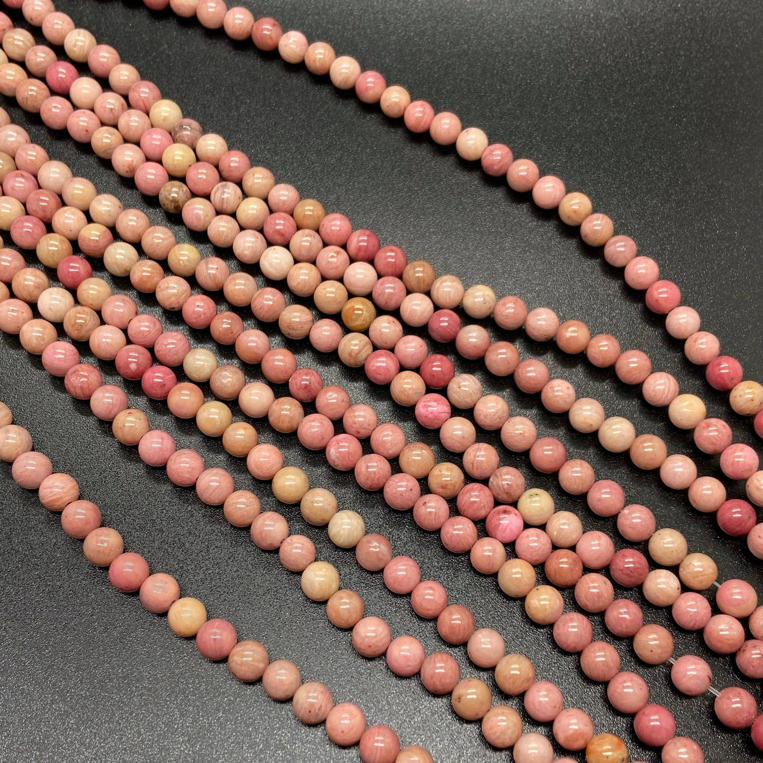 Родонит розовый № 1 6 мм