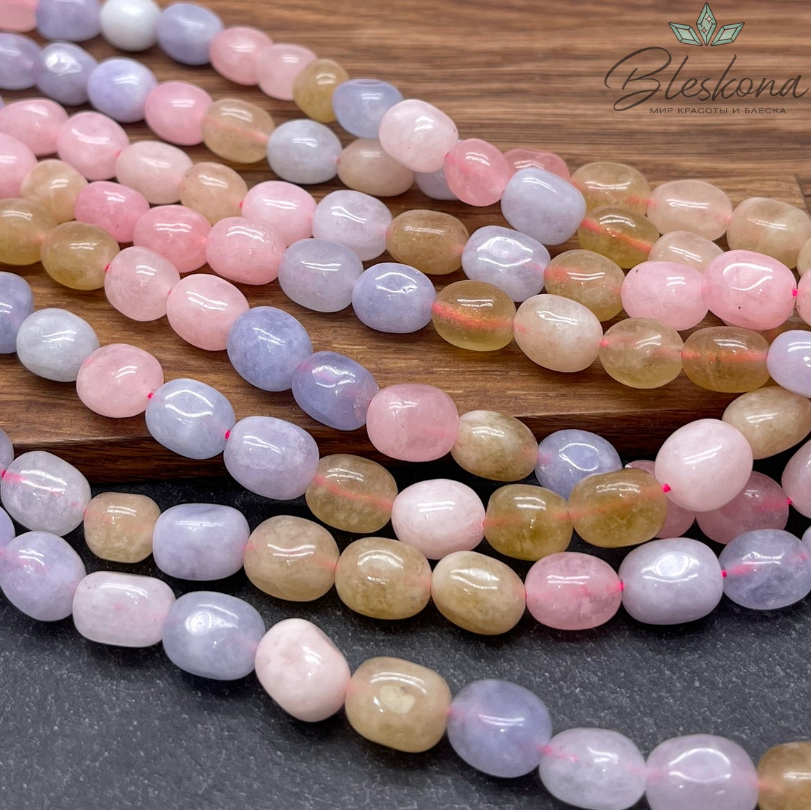 10*7 мм Микс кварцев галтовка №6 