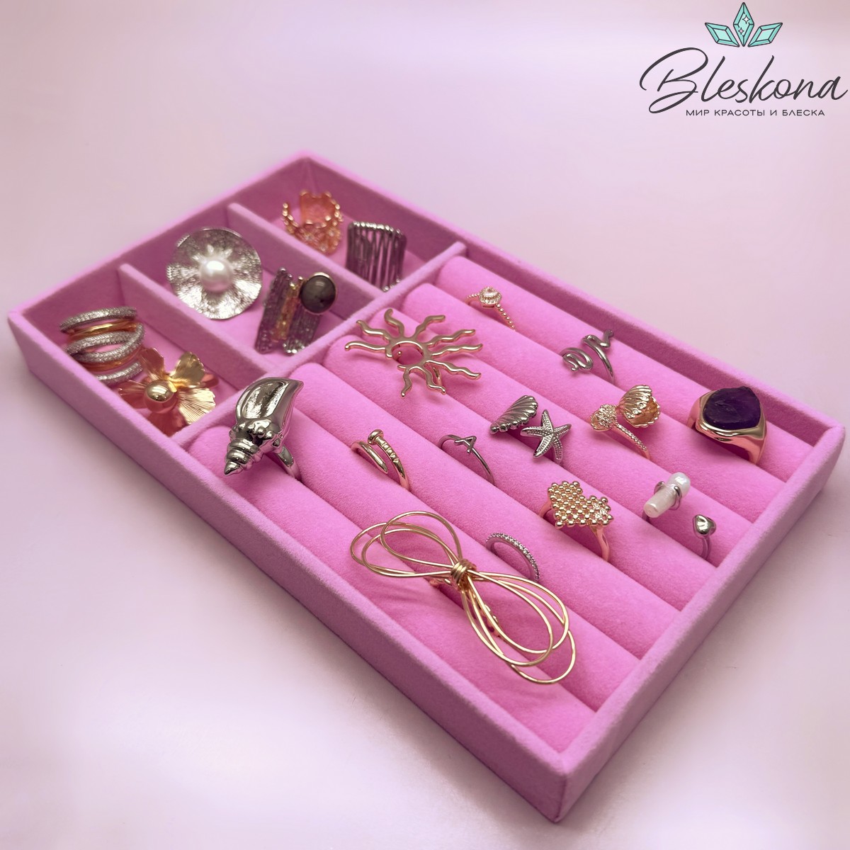 Планшет органайзер розовый №3 12,5*21 см 