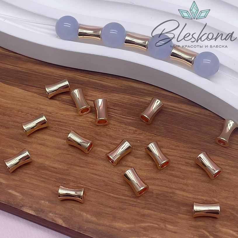 8*5 мм Цвет золото, Бусина песочные часы 