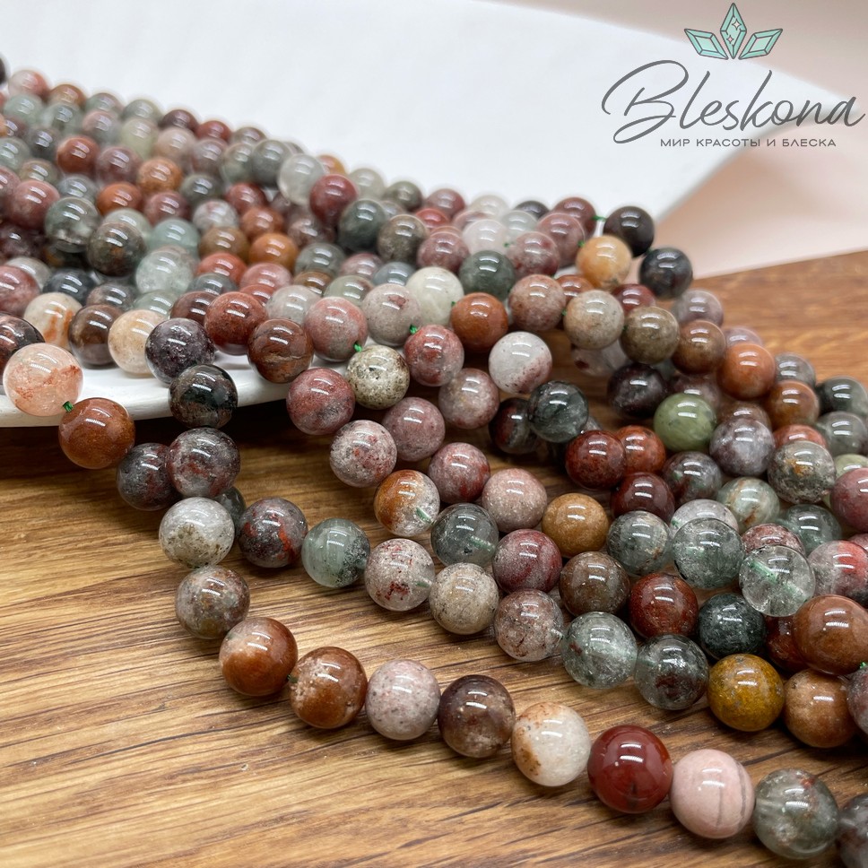  Кварц Фантомный зелено-оранжевый 9 мм