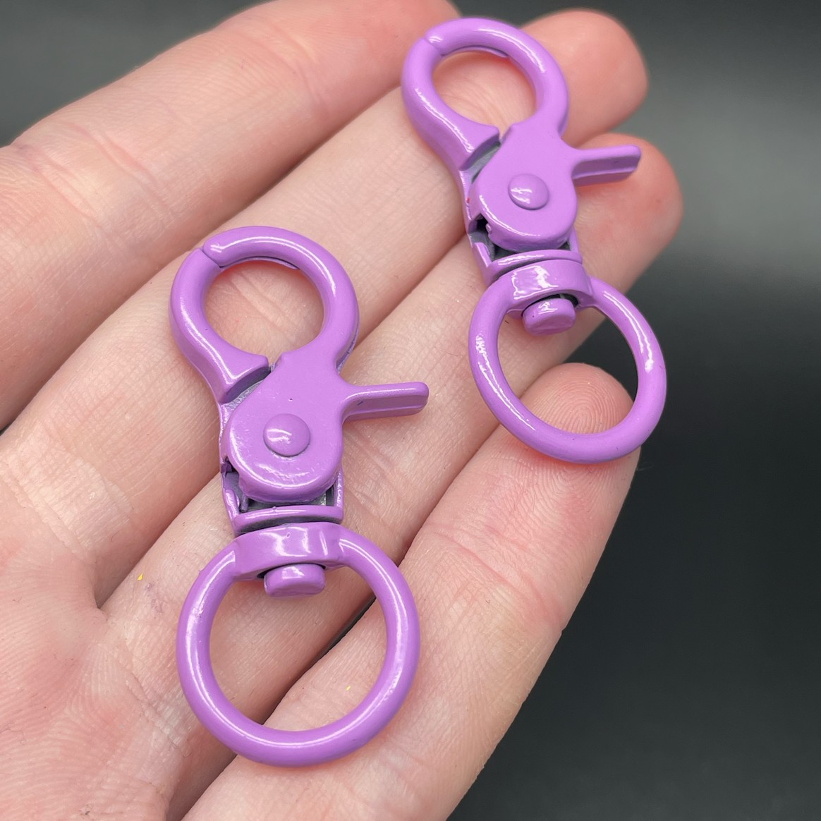 16*45,5мм , Замок крупный фиолетовая эмаль 