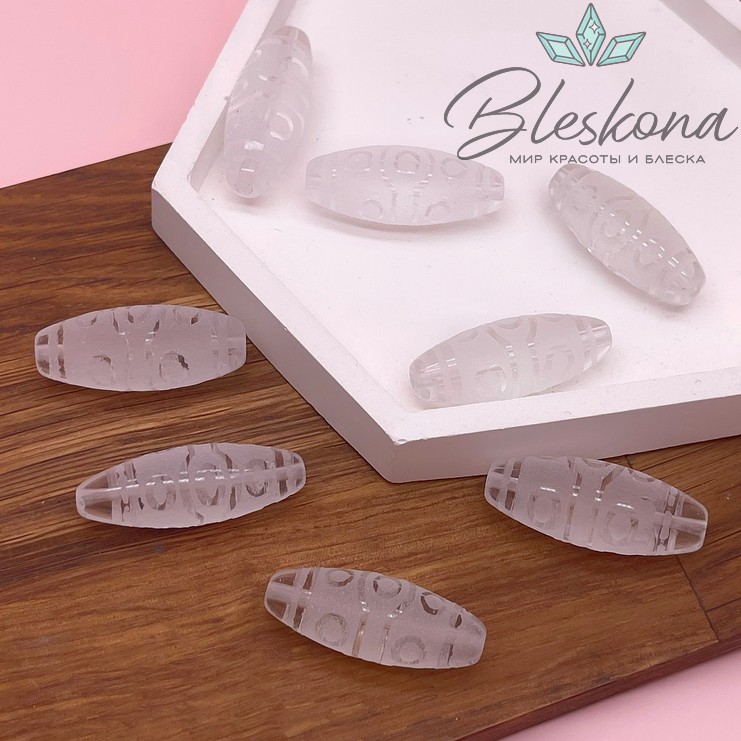 Бусина Дзи 10 глаз 30*12 мм