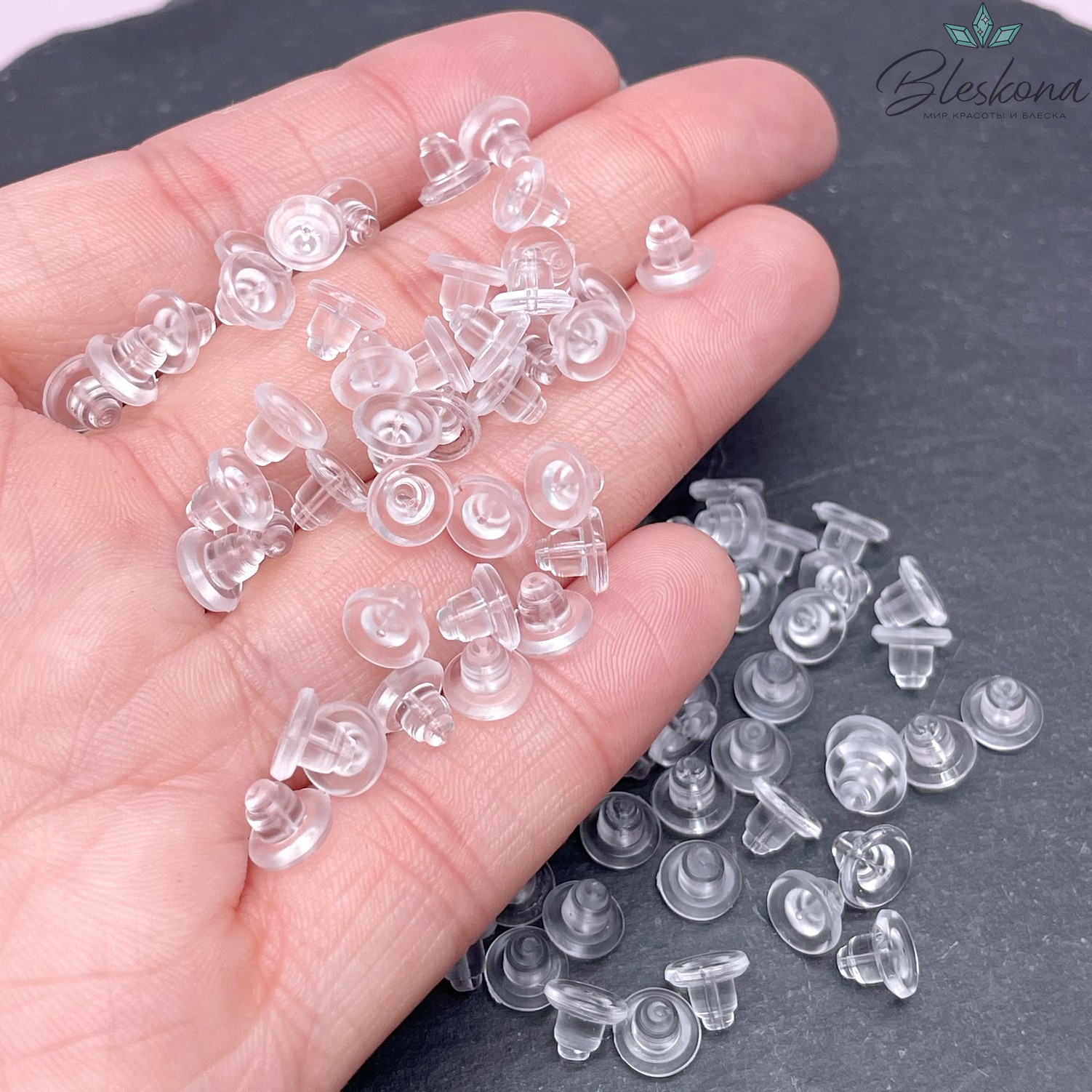 6*4,5мм Силиконовые заглушки уп.50 пар