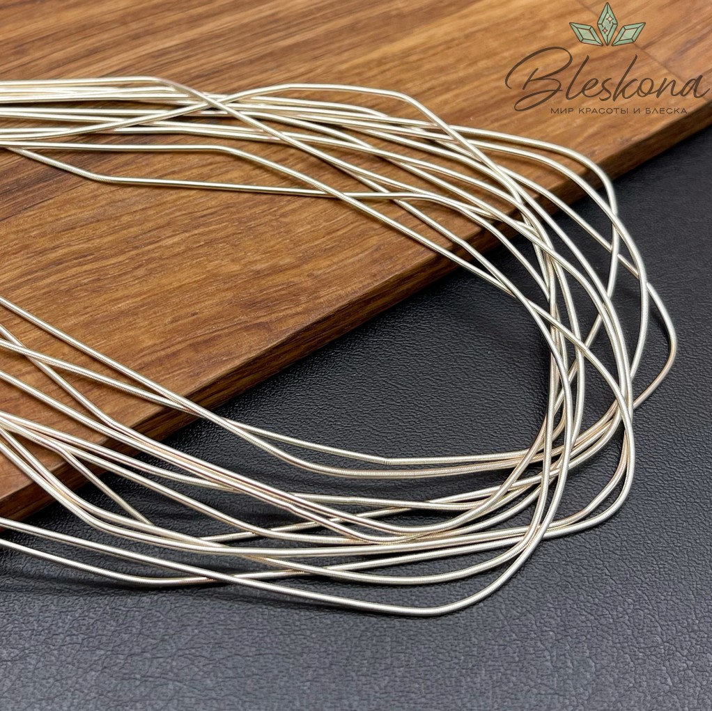 Канитель мягкая матовая 1 мм, Цвет КK-14 уп.5 гр (оттенок золотого)