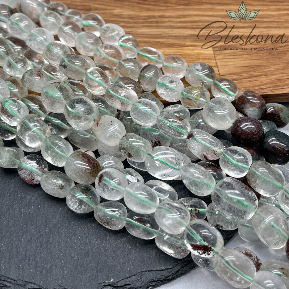 Агат Моховой галтовка (14-16)*(10-14) мм