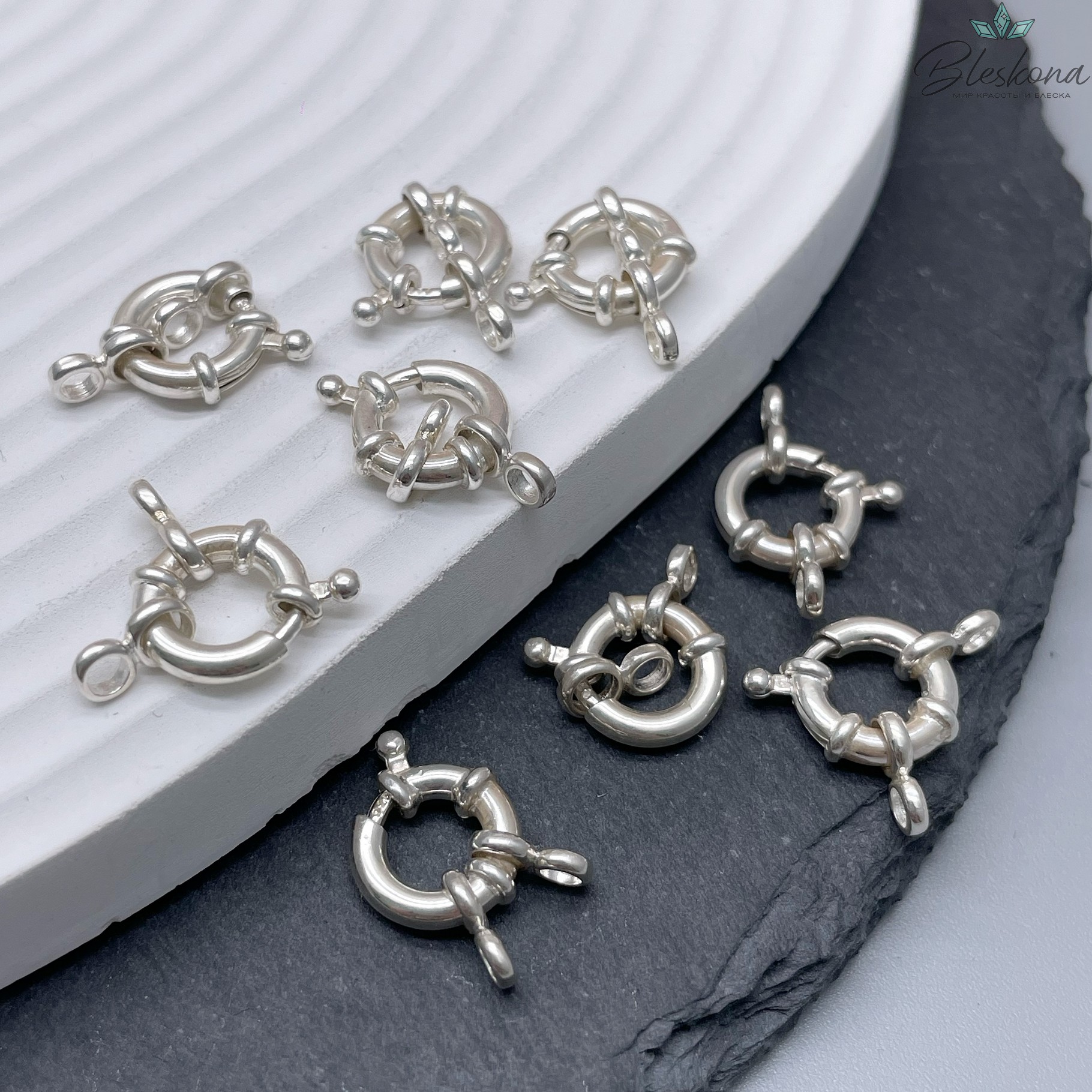 10 мм Замок штурвал посеребрение 