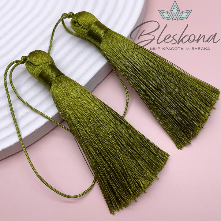 Кисть вискозный шелк Хаки 8*1 см