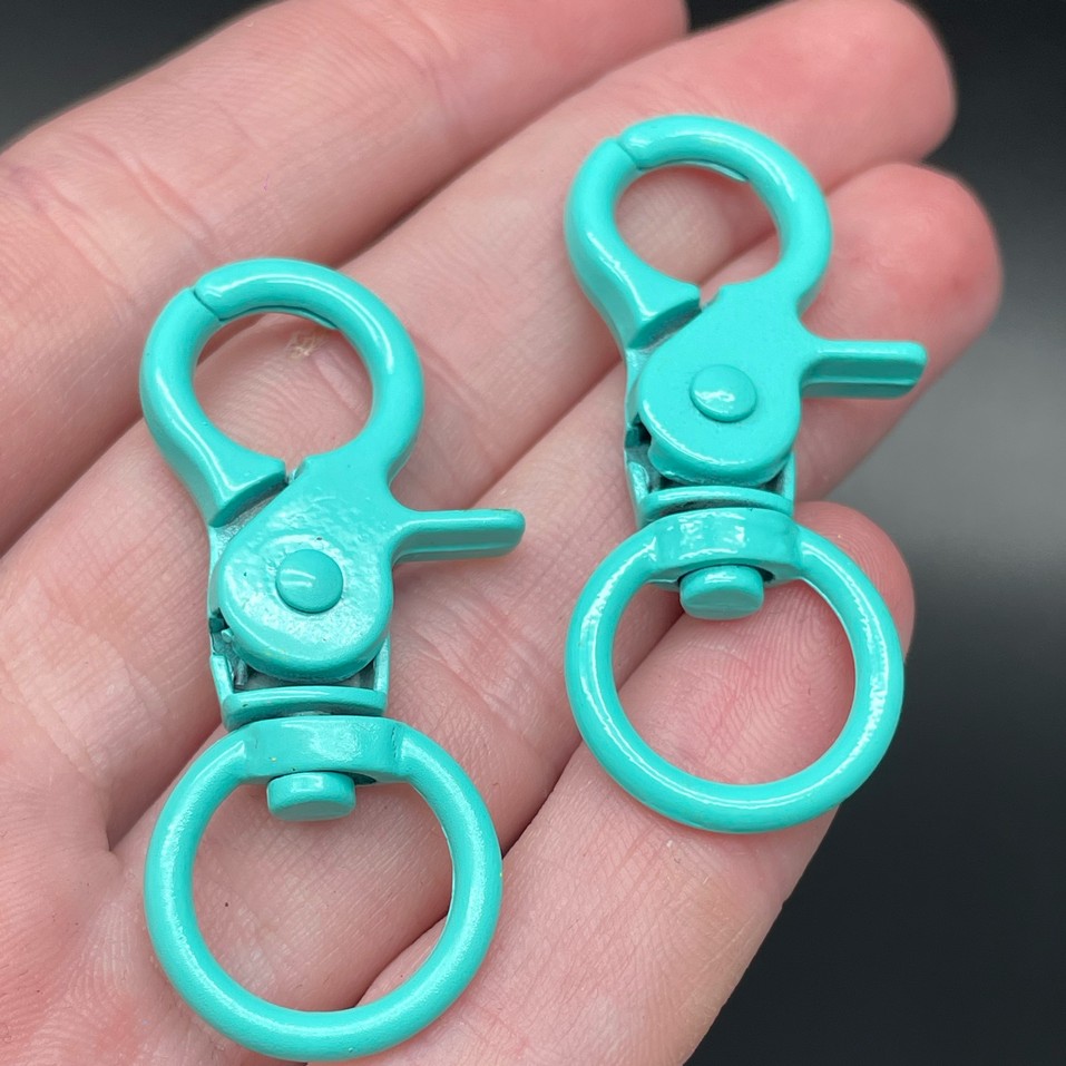 16*45,5мм , Замок крупный бирюзовая эмаль 
