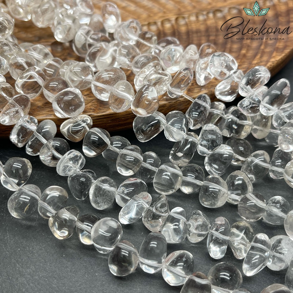 Горный хрусталь фриформ (со смещенным центром) 15-18 мм