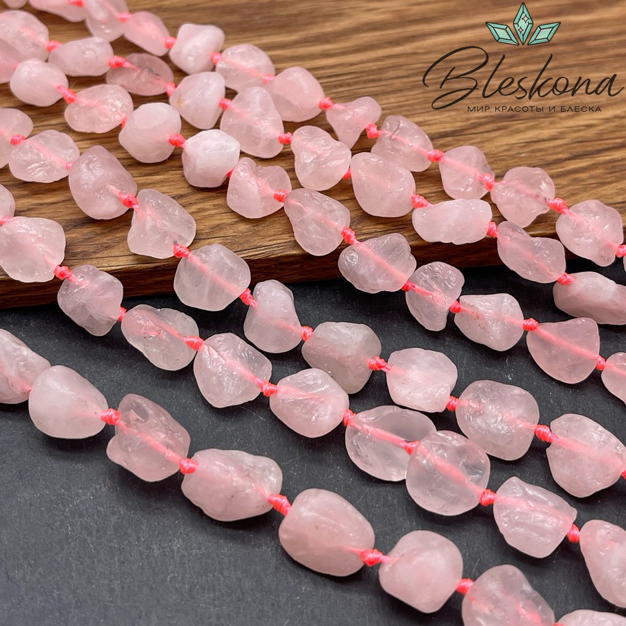 Розовый кварц куски 7-11 мм