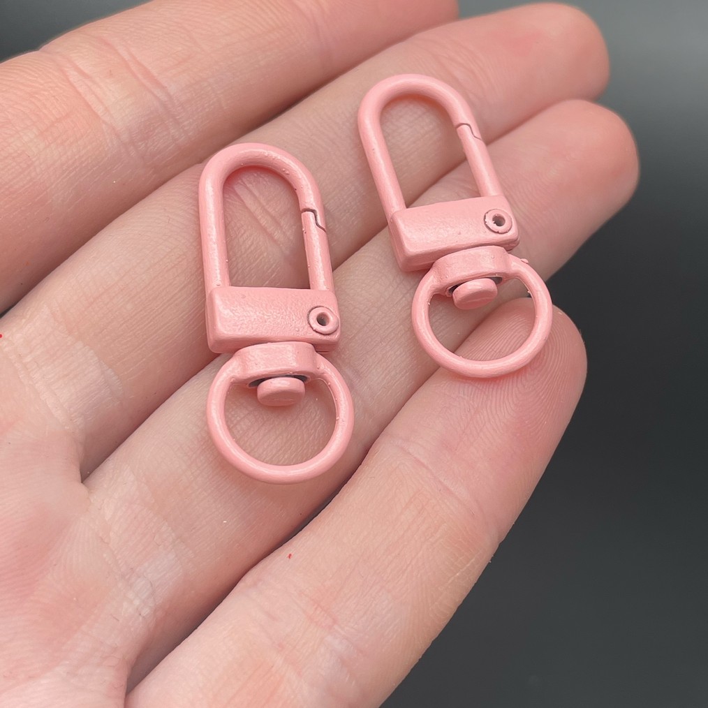 12*33,5мм , Замок крупный пудровая эмаль 