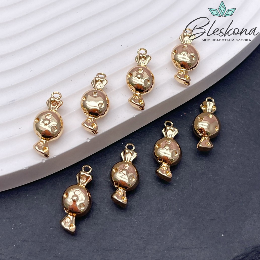 17,5*7,8 мм Цвет золото, Подвеска Конфета