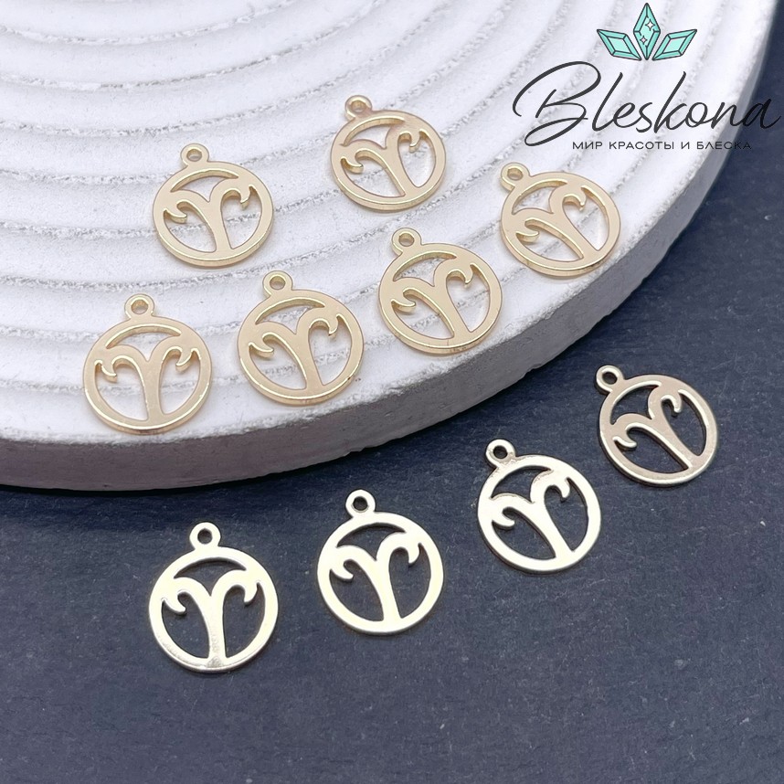 13*11 мм Цвет золото, Подвеска Овен
