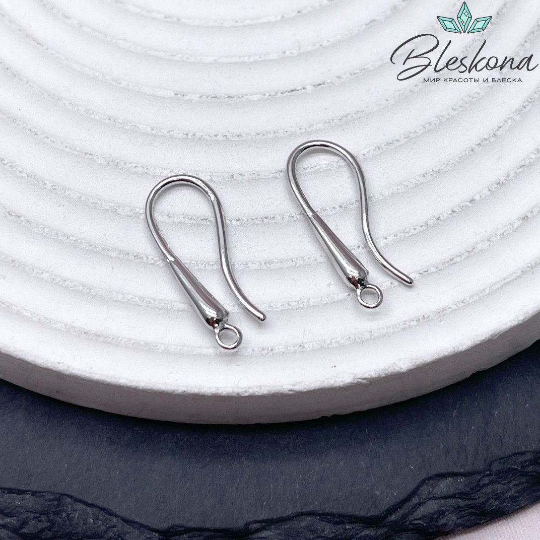 23*2,6 мм Цвет серебро, Швензы крючок гладкие