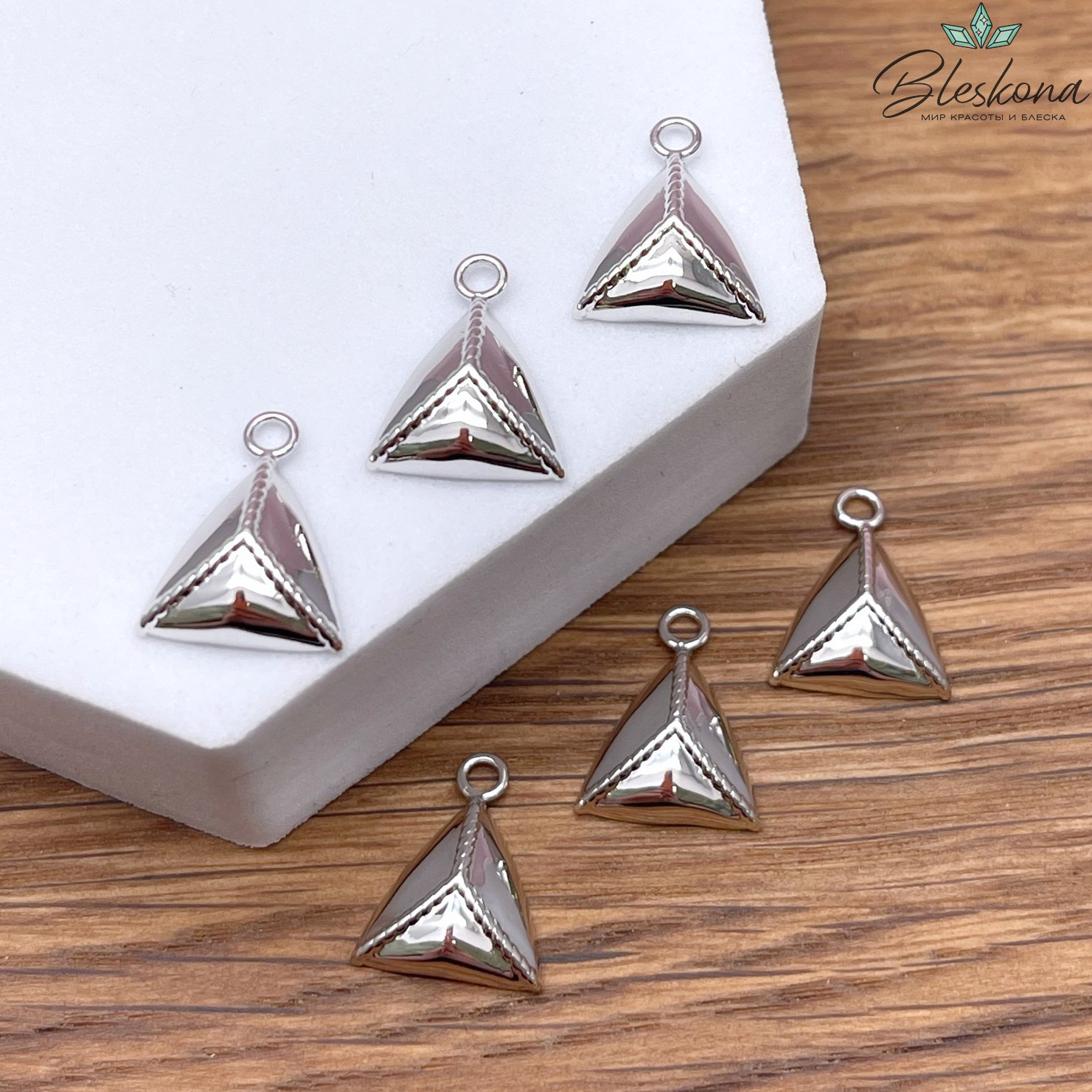 15*12 мм Цвет серебро, Подвеска Эчпочмак Этно