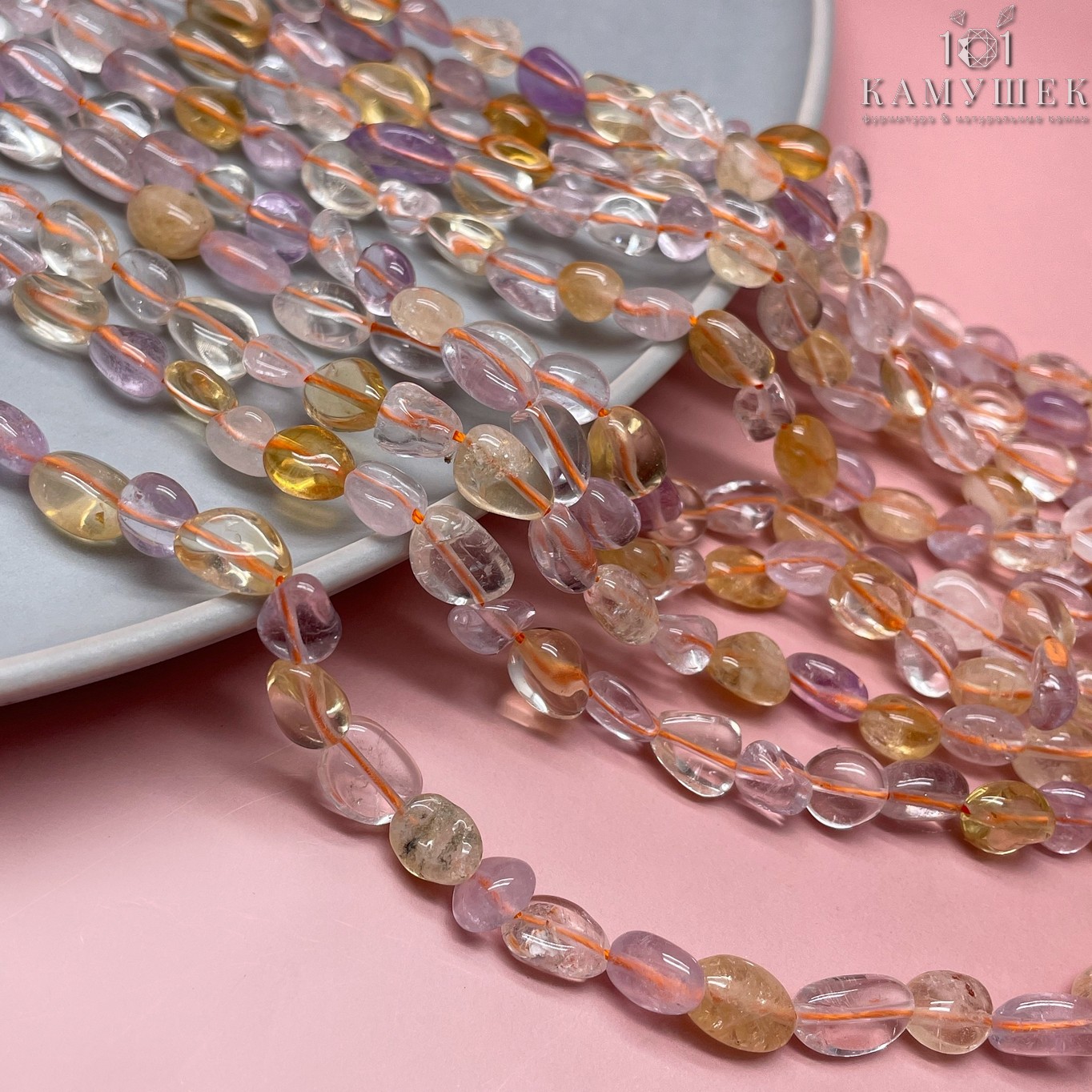 8-10 мм Микс кварцев галтовка №4