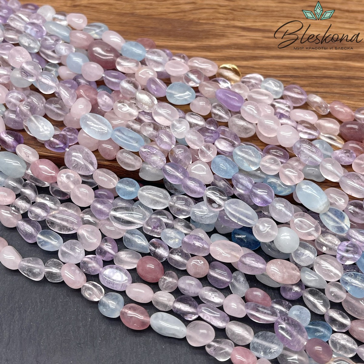  Микс кварцев галтовка №5 8-10 мм