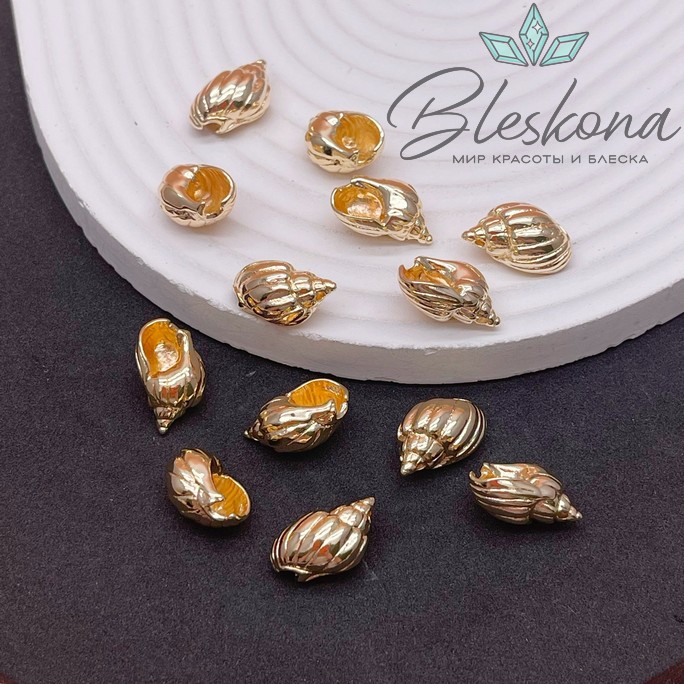 17*12 мм Цвет золото, Подвеска Ракушка 