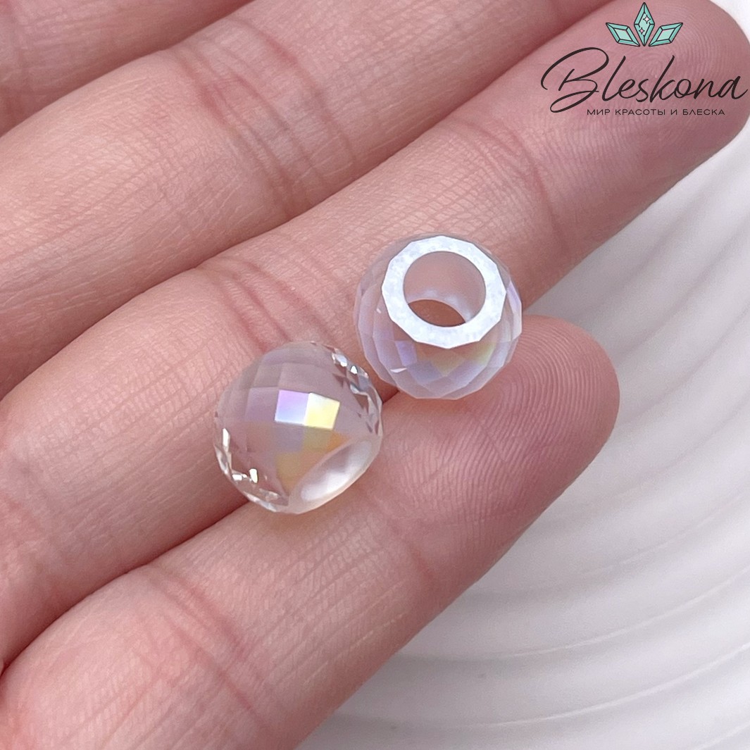 5043 Briolette XXL Hole 11мм Crystal Shimmer 2X